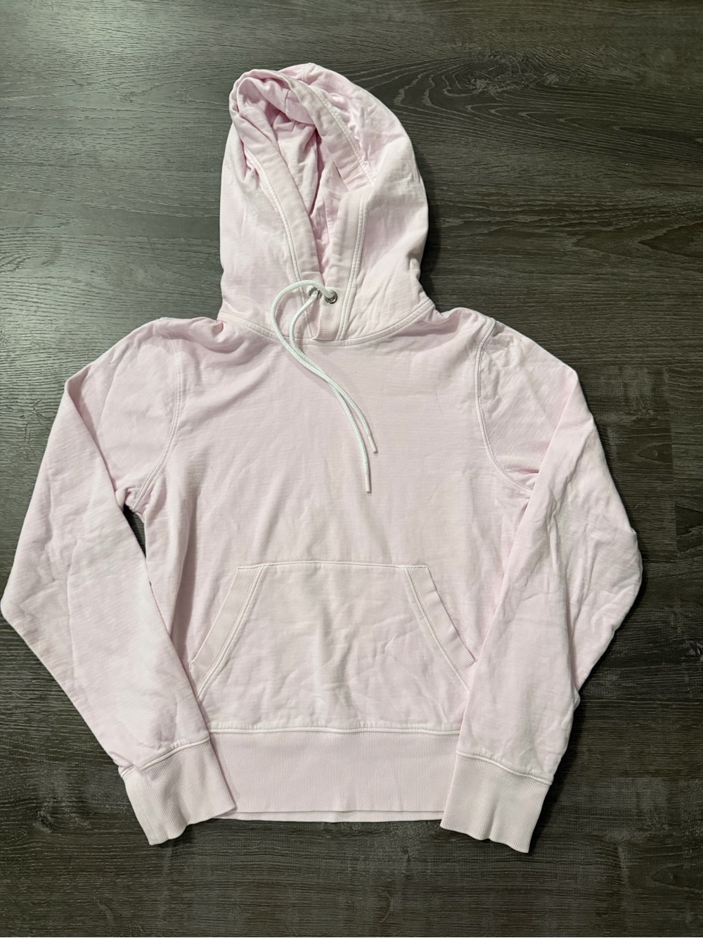 Athleta Light Pink Hooded Pullover Sweatshirt